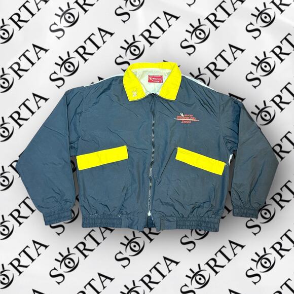 VTG 1990s NASCAR Winston Racing Lightwear Windbreaker Jacket - Picture 2 of 15